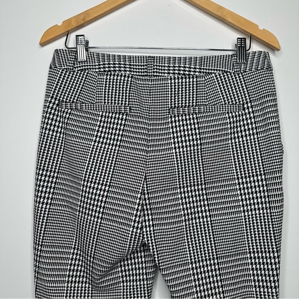 Banana Republic Ryan Black & White Houndstooth Plaid Trousers Size 4 - Picture 7 of 8